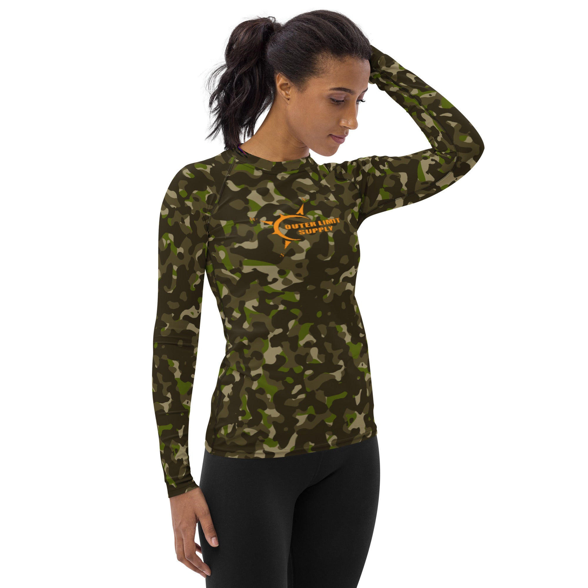 Outer Limit Supply Deep Woods / Forest Women's Rash Guard